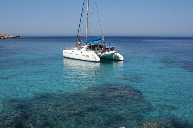 2-Catamaran tour from Cannigione to the Maddalena Archipelago - Lunch, aperitif, and drinks aboard the catamaran