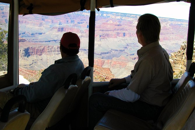 3 Hour Back-Road Safari to Grand Canyon with Entrance Gate By-Pass at 9:30 am - Bright Angel Trail brings people into the picture