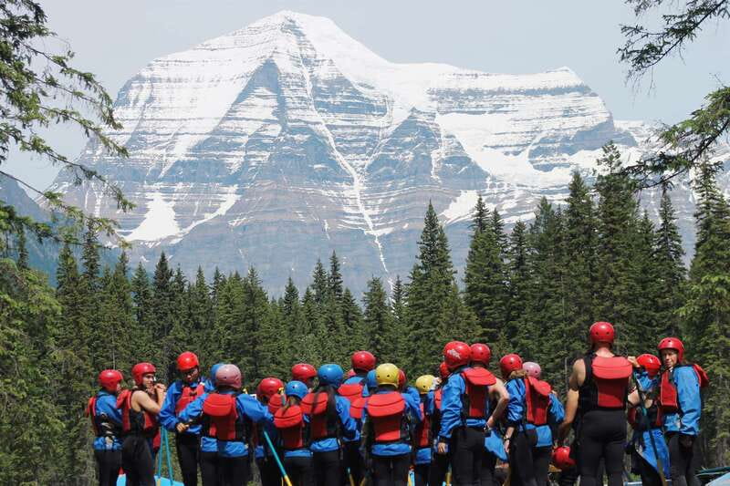 5-Hour Fraser River Rafting in Jasper National Park - Getting ready with wet suits and safety instructions