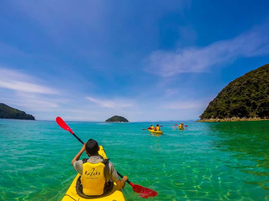 Abel Tasman Kayaks: 1 Day Freedom Kayak Rental - Paddling through the Astrolabe area