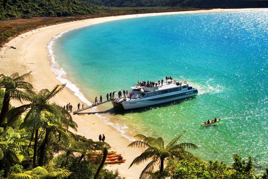 Abel Tasman: Sea Shuttle Cruise and Walking Tour Combo - Option C: five beaches from Awaroa to Medlands