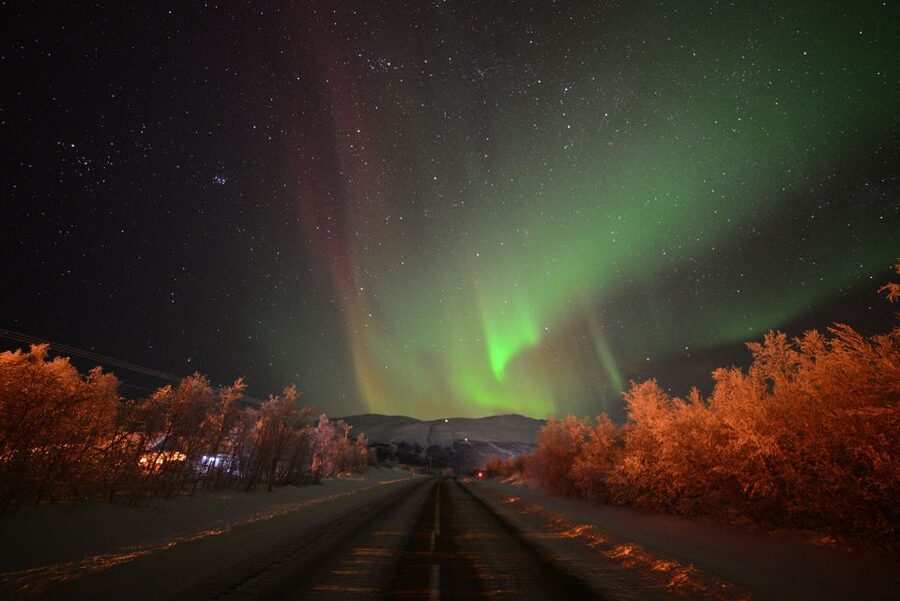 Abisko: Guided Aurora Chase with Hotel Transfers - The first stop: Abisko National Park surroundings