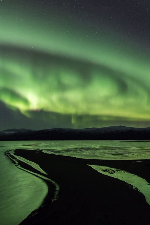 Abisko: Guided Autumn Aurora Chase with Hotel Transfers - The ride through Abisko National Park