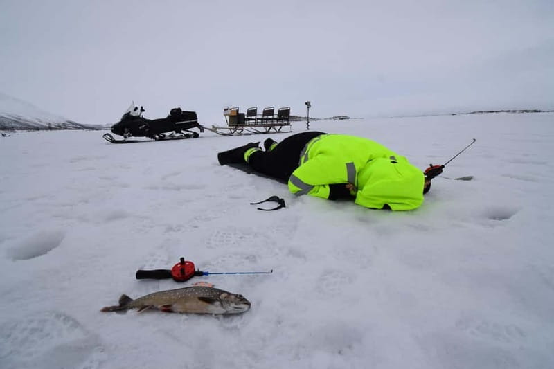 Abisko: Ice Fishing Experience - From Abisko pickup to the frozen lake