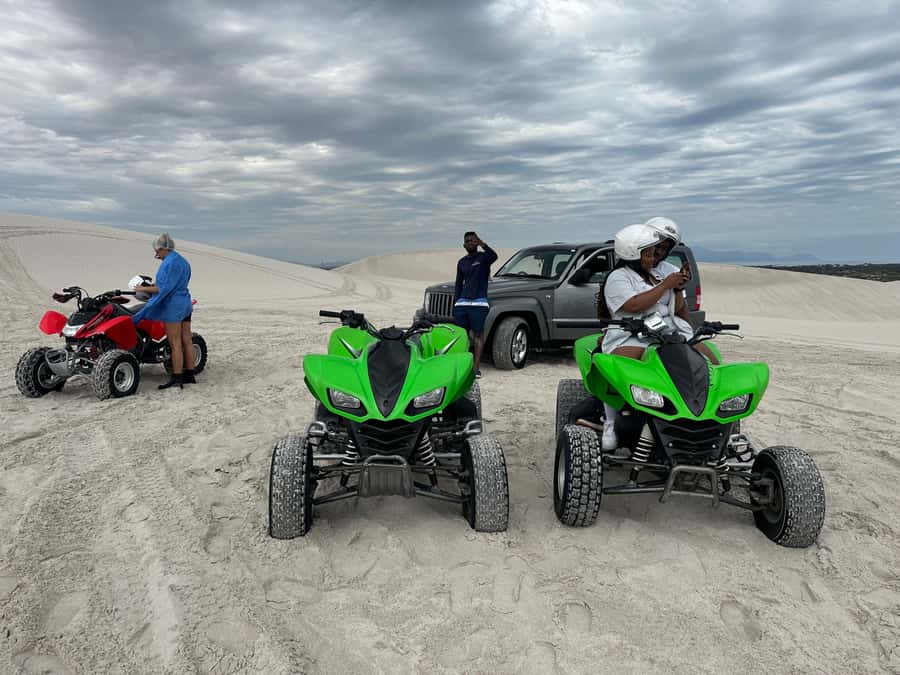 AFFORDABLE Atlantis Dunes Quad Bike tour with PHOTOSHOOT - Following the guide across the dunes