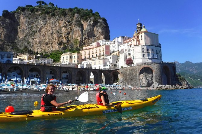 Amalfi Coast Kayak Tour: Explore Caves, Arches & Hidden Beaches - Swimming, snorkeling, and a beach break