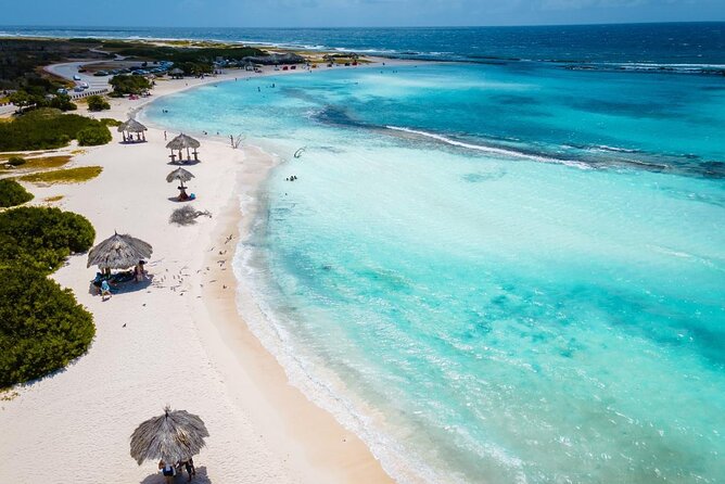 Aruba National Park Tour with Natural Pool & Baby Beach Snorkel - San Nicolas murals on the return