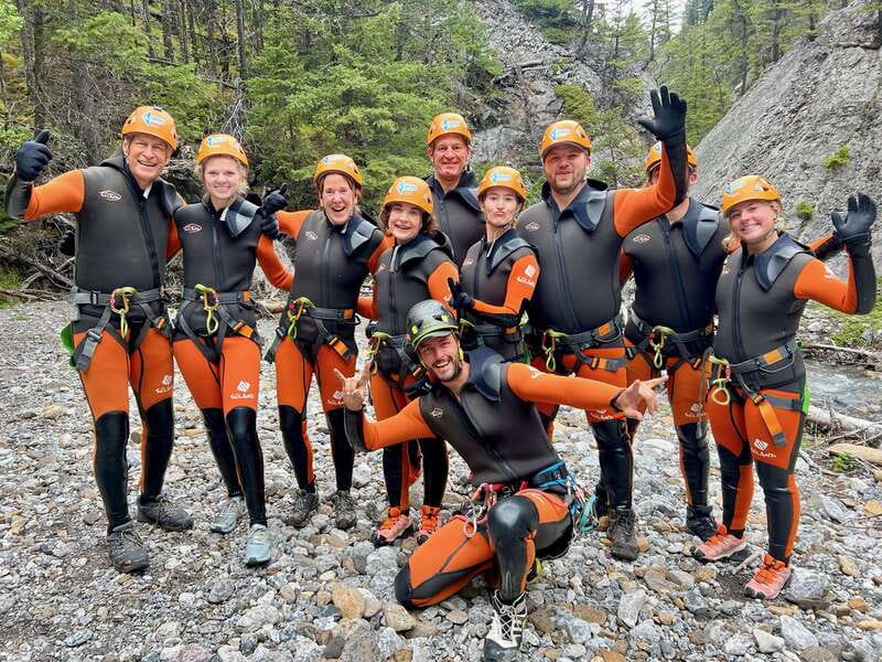 Banff: Beginner Canyoning Half-Day Tour - Short rappels build up to the main canyon sections