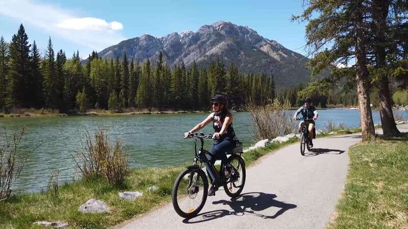 Banff: Bow River E-Bike Tour and Sundance Canyon Hike - Following the Bow River on an electric bike
