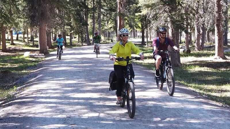 Banff: Bow River E-Bike Tour and Sundance Canyon Hike - Mountain views from the Bow Valley