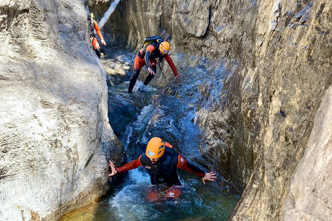 Banff Canyoning - Ghost Canyon (Intermediate Level) - Four rappels, then a mix of water and rock