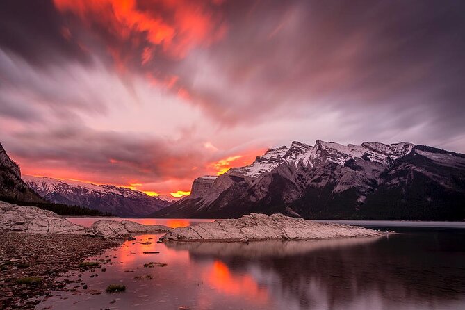 Banff Gondola Hot Springs Bow Falls and Three Lakes tour - Banff Upper Hot Springs after the summit