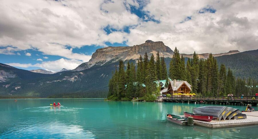 Banff: Lake Louise,Emerald & Johnston Canyon+5More - Emerald Lake and Natural Bridge cross into Yoho