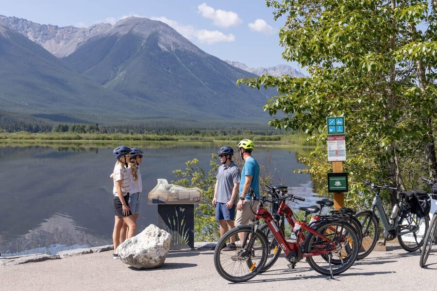 Banff: Mountain Lakeside Guided E-Bike Tour - Bankhead’s mining remains