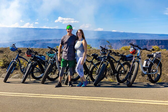 Big Island: Fat Tire E-Bike Tour through Volcanoes National Park - Entering Hawaii Volcanoes National Park by bike