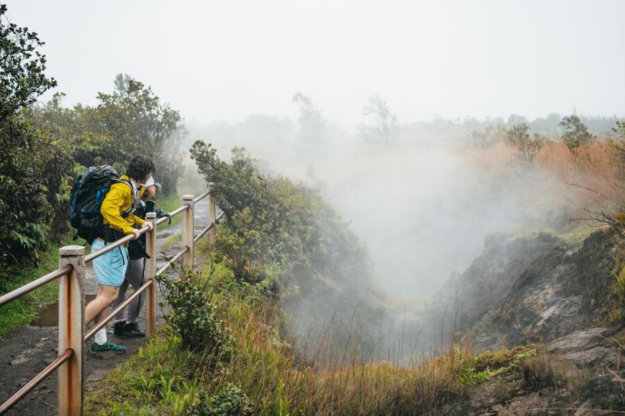 Big Island: Hawai'i Volcanoes National Park Guided Hike - Steam vents and the active caldera