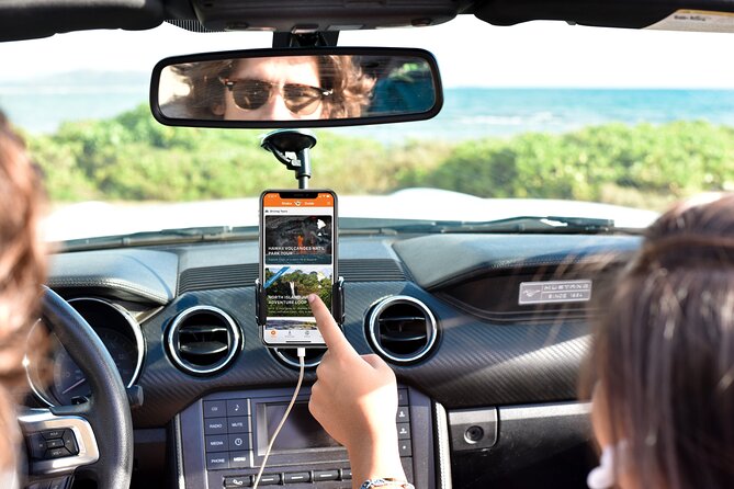 Big Island - Hawaii Volcanoes National Park Driving Tour - Getting the app ready before the crater road