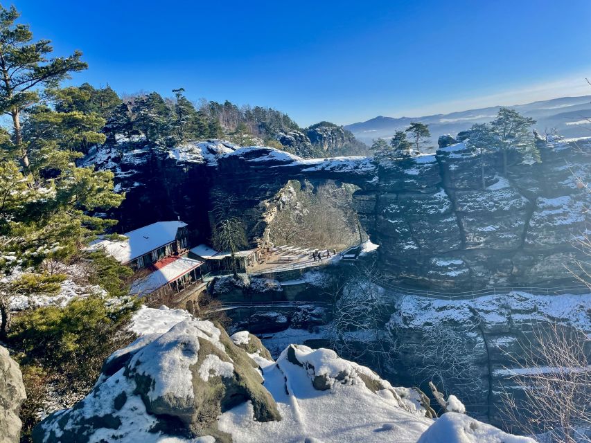 Bohemia & Saxon Switzerland Winter Day Tour from Prague - Bastei Bridge: Germany’s high stone walkway