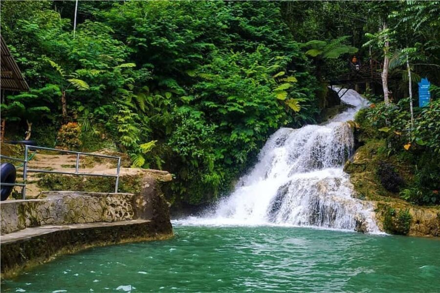 Borobudur Temple, Waterfall & Kalibiru National Park Trip - Cooling off at a secluded waterfall