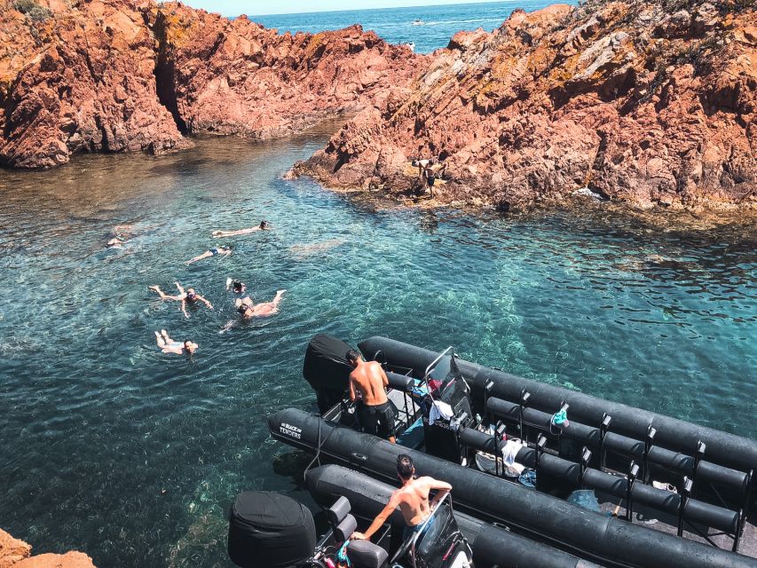 Cannes: 2.5-Hour Esterel Calanques Boat Excursion - Swimming in the coves and natural pools