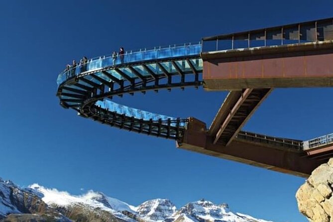 Columbia Icefield, Crowfoot Glacier and Bow ,Peyto Lake Tour - The Skywalk adds height, not another mountain trail