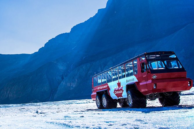 Columbia Icefield Glacier Adventure Day Tour from Calgary/ Banff - Crowfoot Glacier shows change in plain sight
