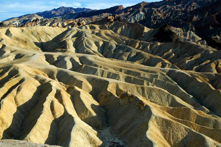 Death Valley Day-Tour from Las Vegas - Zabriskie Point shows the desert in folds and color