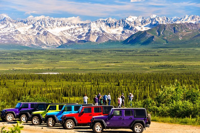 Denali Highway Jeep Excursion - Getting settled in the four-door Jeep