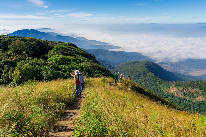Doi Inthanon National Park with Nature Trail Trekking 1-Day Tour - King and Queen Pagodas above the clouds