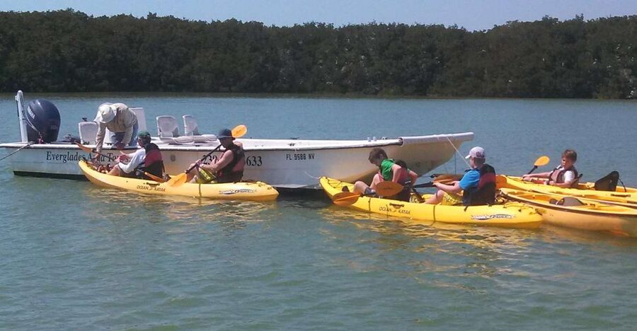 Everglades: Boat Assisted Kayak Eco Tour - The boat ride into the coastal Everglades