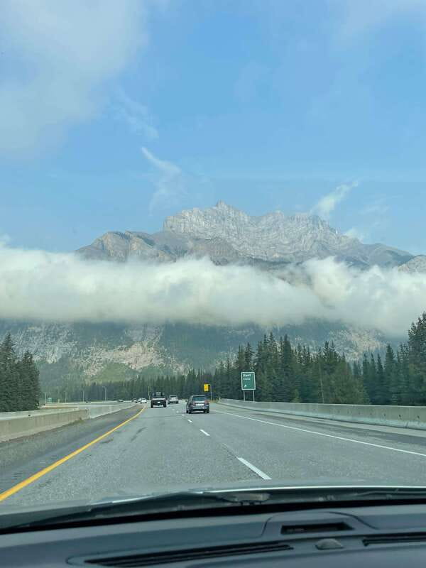 From Calgary: Banff, Moraine Lake and Lake Louise Tour - The Banff Viewpoint explains the town’s setting