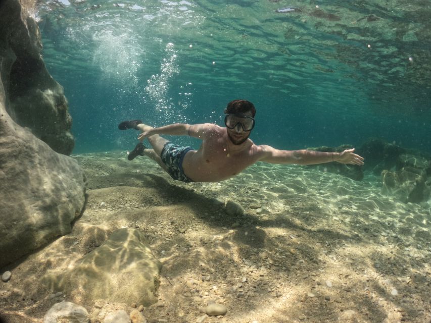 From Fažana: snorkeling at sea cave and Brijuni Island - Figo Cove: a small pause for swimming