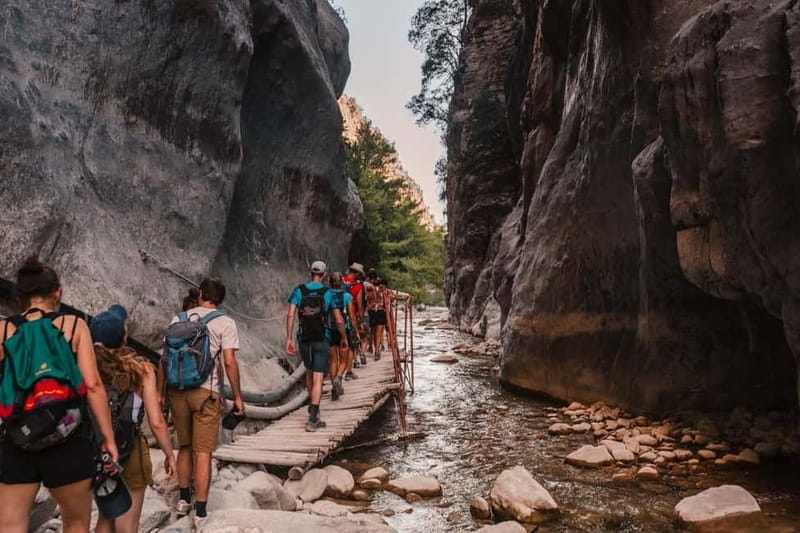 From Heraklion,Agia Pelagia,Malia: Samaria Gorge Guided Trip - Forest, springs, goats, and the gorge walls