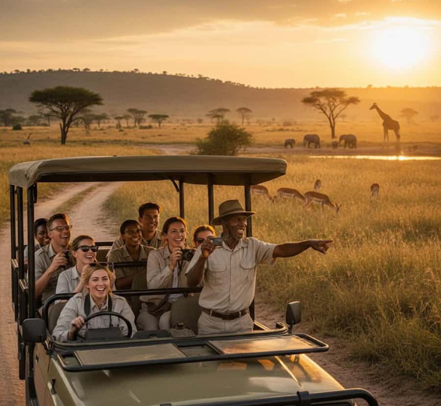 From Johannesburg: Pilanesberg Wildlife Safari - The 2.5-hour ride from Johannesburg