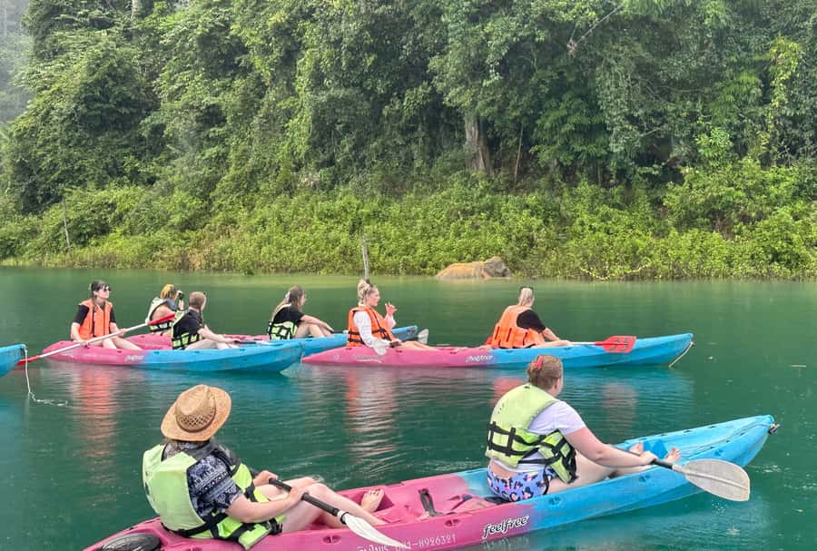 From Khao Lak: Khao Sok & Cheow Lan Lake Tour with Kayaking - The van ride from Khao Lak to the dam