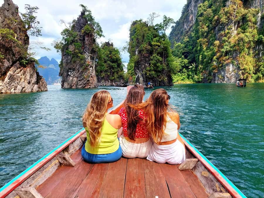 From Krabi: Khao Sok Cheow Lan Lake Day Trip - The long-tail boat across Cheow Lan Lake