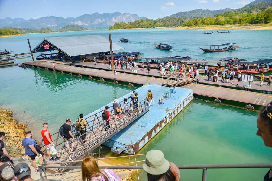 From Krabi: Khao Sok Cheow Lan Lake Day Trip - Lunch over the water, then time to swim