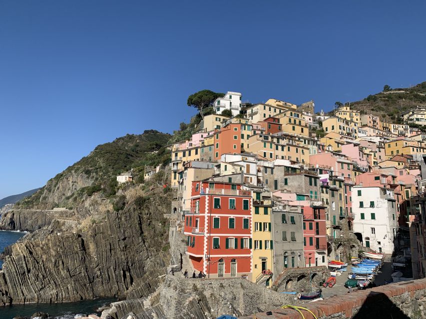 From La Spezia: Shore Excursion to Cinque Terre by Train - Riomaggiore: your first look at the steep coast