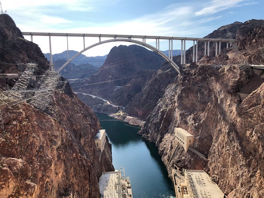 From Las Vegas: Grand Canyon Half-Day Sleep In Tour - Seeing Hoover Dam from the memorial bridge