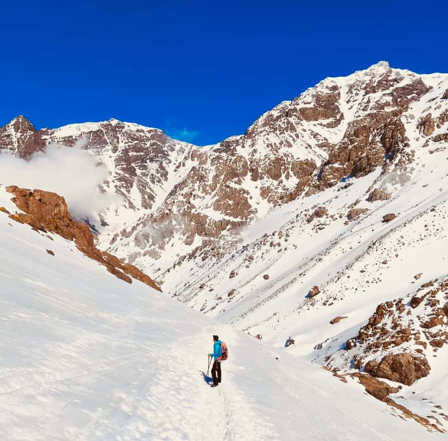 From Marrakech: 3-Day Mount Toubkal Climbing Trek - Day two: the hard climb to Aguelzim Pass