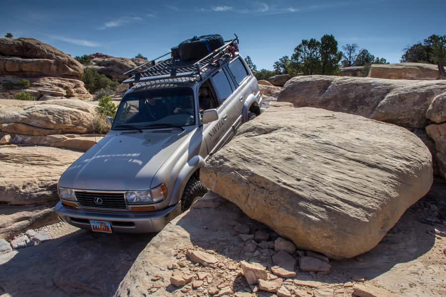 From Moab: Canyonlands Needle District 4x4 Tour - The Joint Trail and the walk into Chesler Park