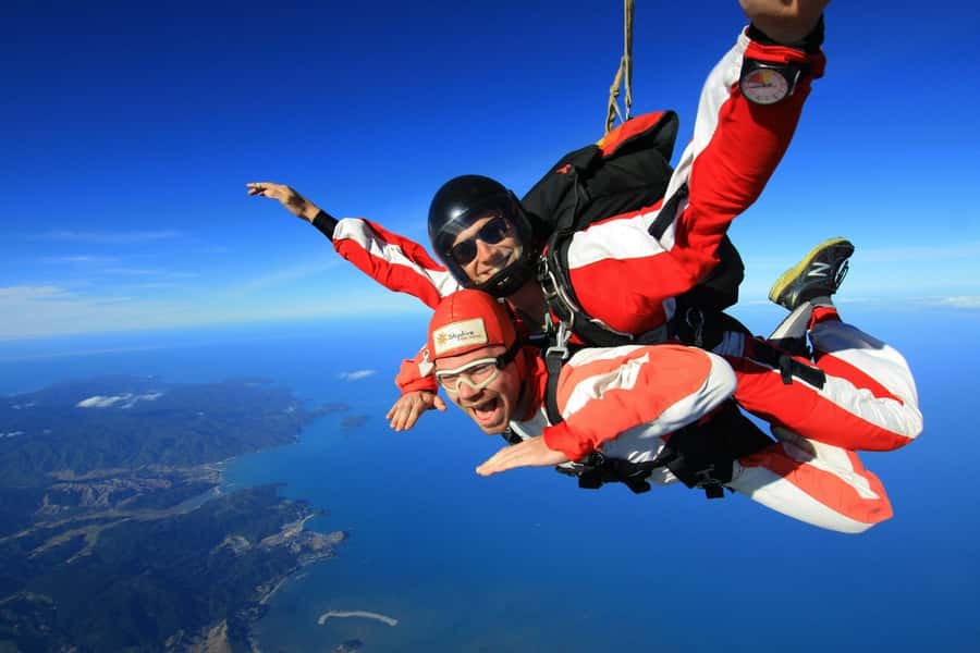 From Motueka: Abel Tasman Tandem Skydive Experience - The briefing and equipment check