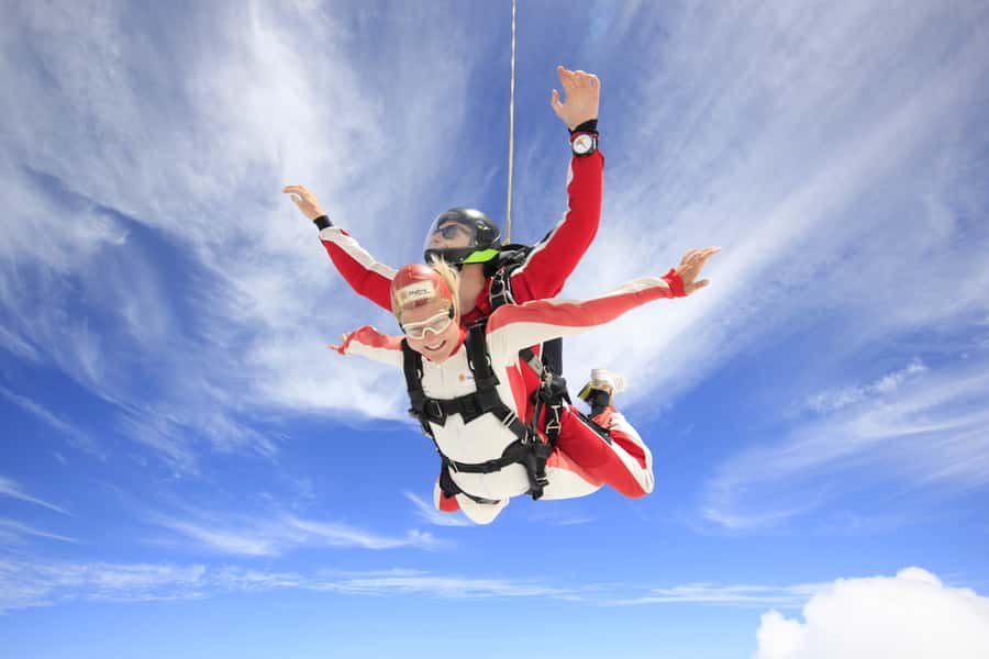 From Motueka: Abel Tasman Tandem Skydive Experience - Free fall, then a slower view of the coast