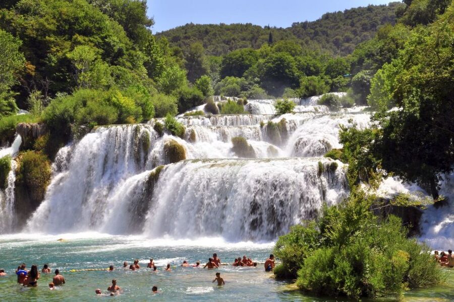 From Omiš: Krka Waterfalls and Trogir Group Tour - Trogir in 75 minutes