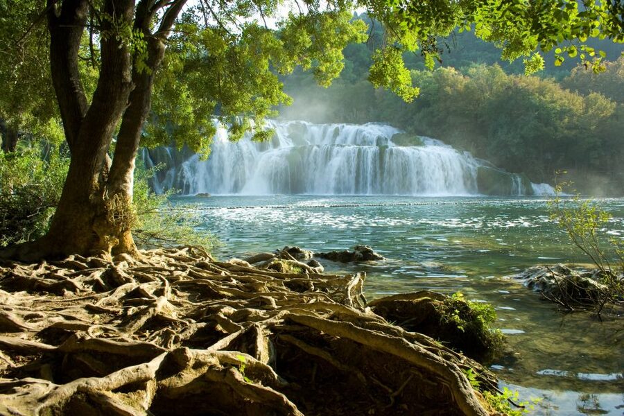 From Omiš: Krka Waterfalls and Trogir Group Tour - The 30-minute boat ride to Skradin