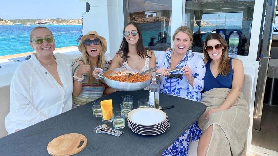From Palau: Catamaran tour in La Maddalena Archipelago - Budelli, Razzoli, Santa Maria, and Caprera