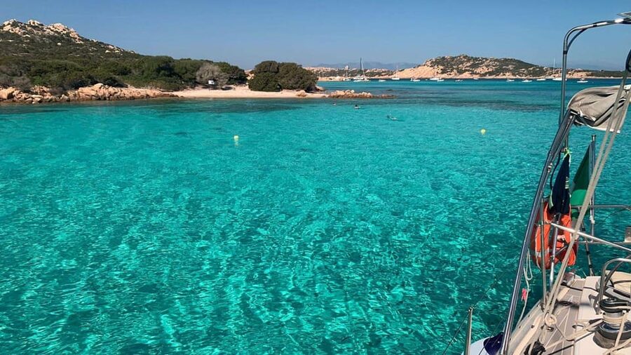 From Palau: Catamaran tour in La Maddalena Archipelago - A Sardinian Lunch on the Catamaran
