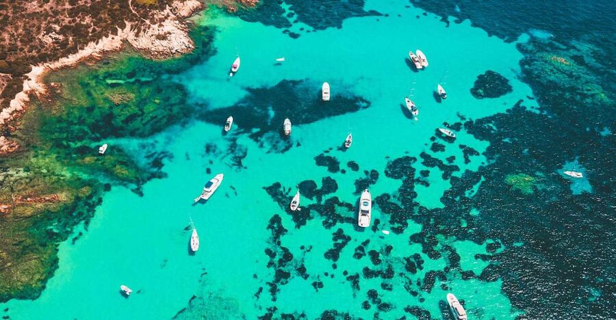 From Palau: La Maddalena Archipelago Boat Tour with Pasta - Santa Maria gives you the first real swim