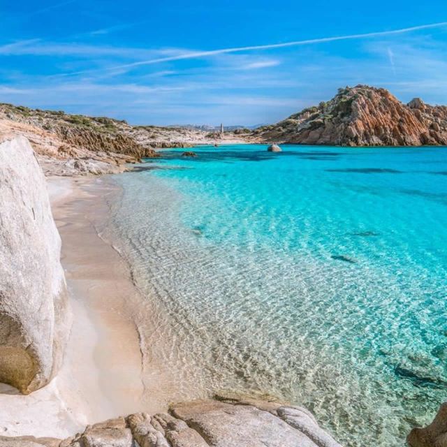 From Palau: La Maddalena Archipelago Boat Tour with Pasta - La Maddalena town adds a change of pace