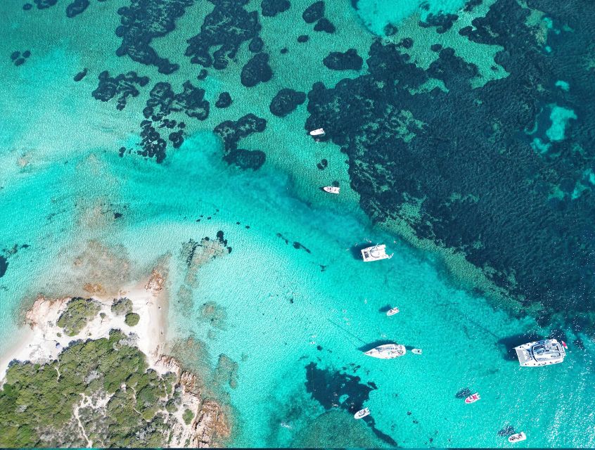 From Palau: La Maddalena Archipelago Catamaran Tour w/ Lunch - Sardinian Food Served on Deck
